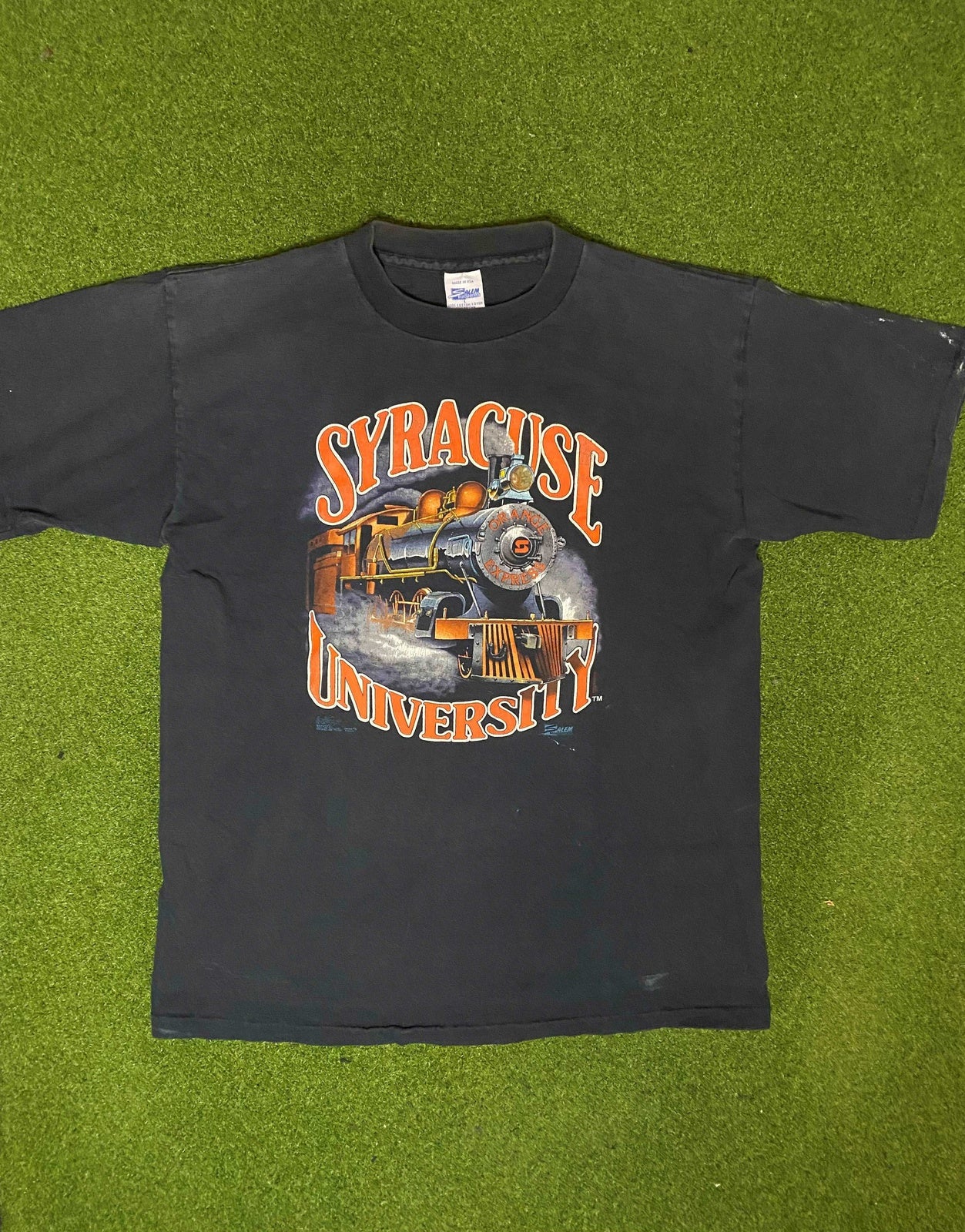 90s Syracuse University Orangemen - Vintage College Tee Shirt (Large)