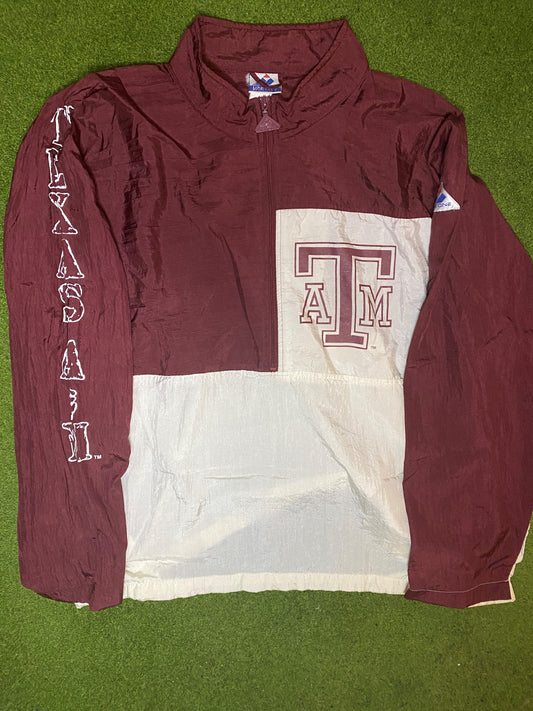 90s Texas A&M Aggies - Vintage College Windbreaker (XL) Gametime Vintage