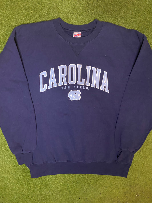 90s UNC Tar Heels - Vintage College Sweatshirt (XL) Gametime Vintage