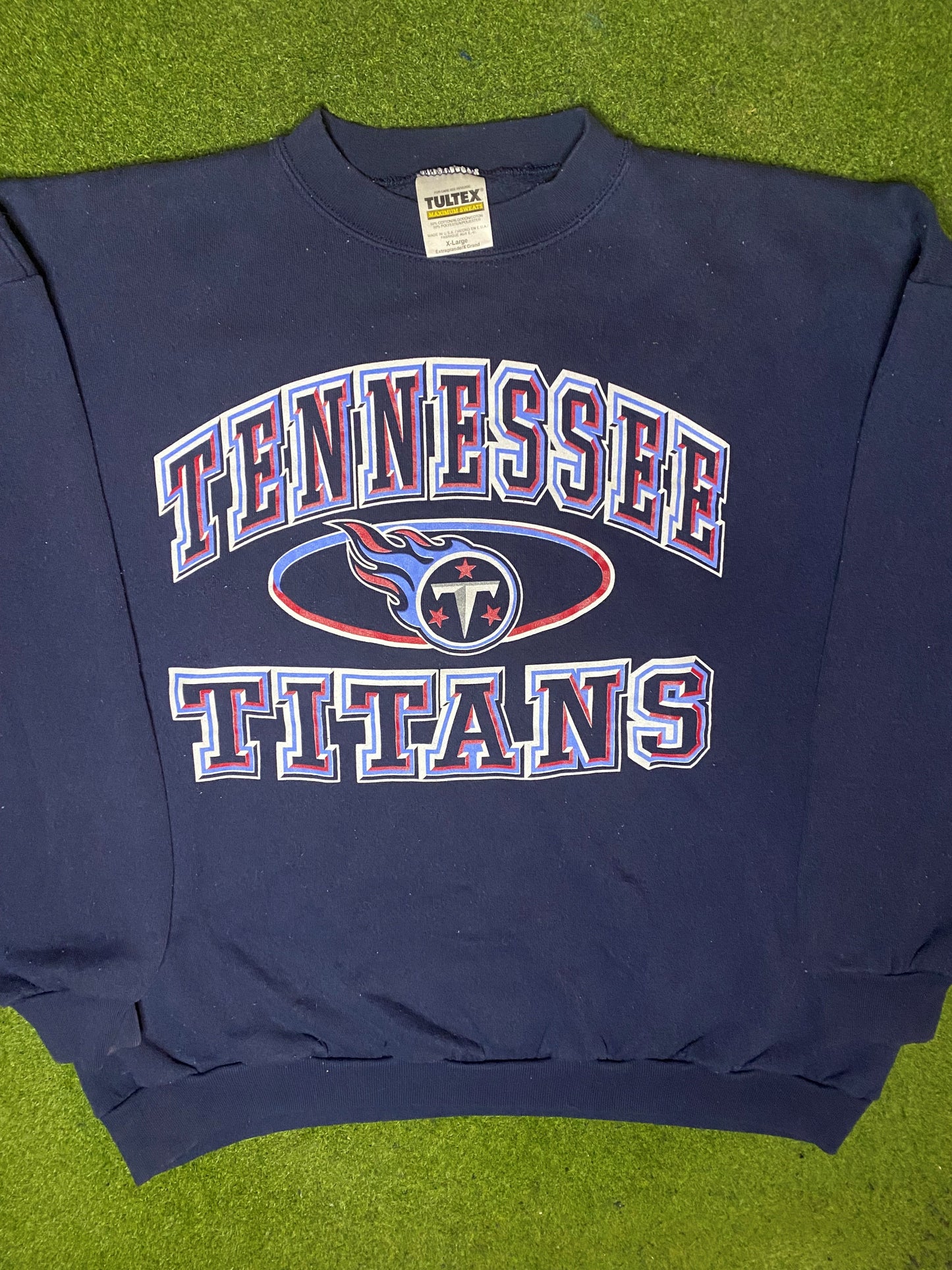 90s Tennessee Titans - Vintage NFL Sweatshirt (XL) - Gametime Vintage