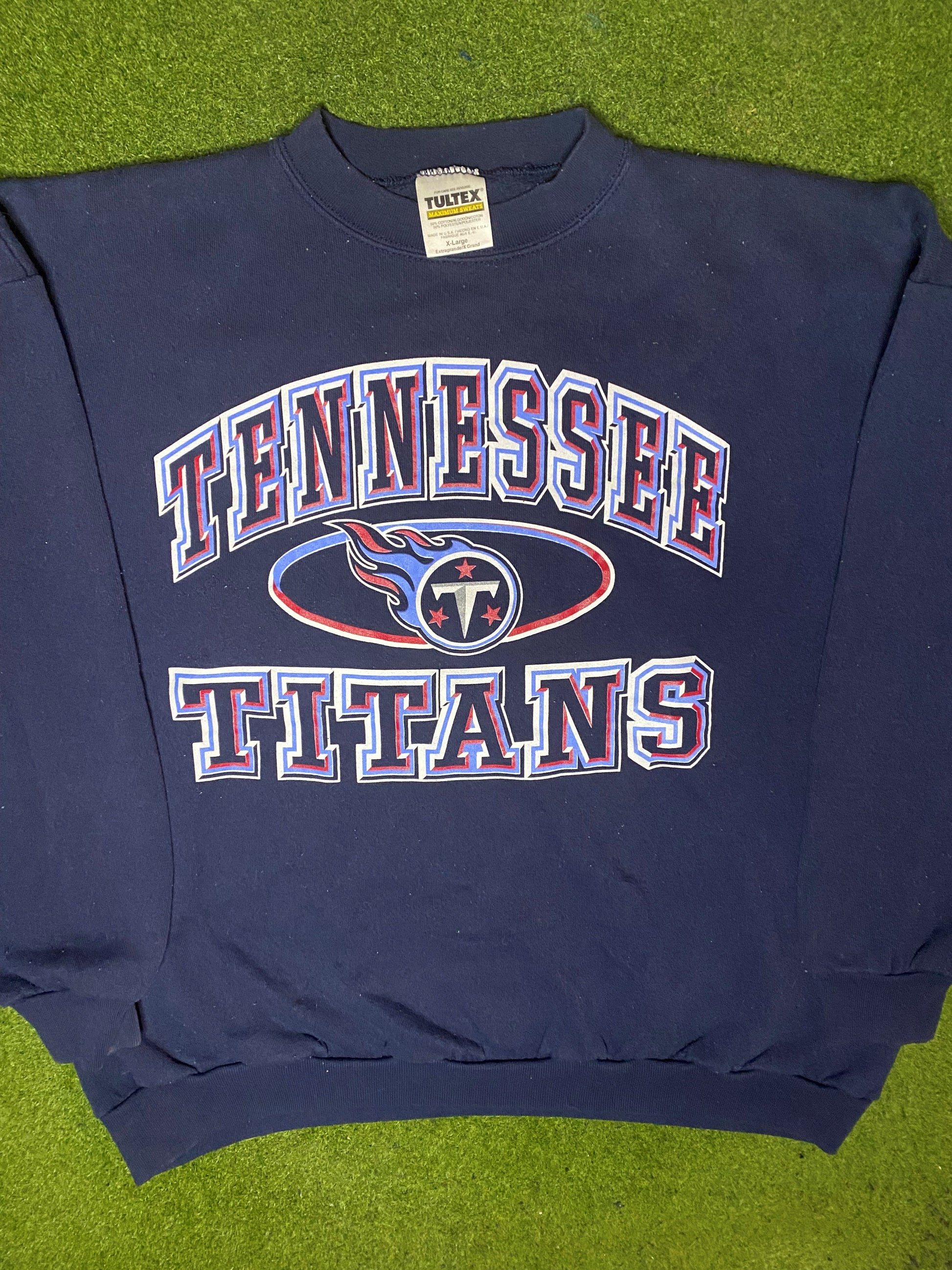 90s Tennessee Titans - Vintage NFL Sweatshirt (XL) - Gametime Vintage