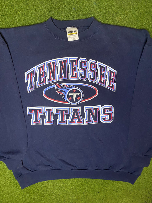 90s Tennessee Titans - Vintage NFL Sweatshirt (XL) - Gametime Vintage