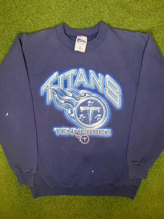 90s Tennessee Titans - Vintage NFL Sweatshirt (Youth XL)