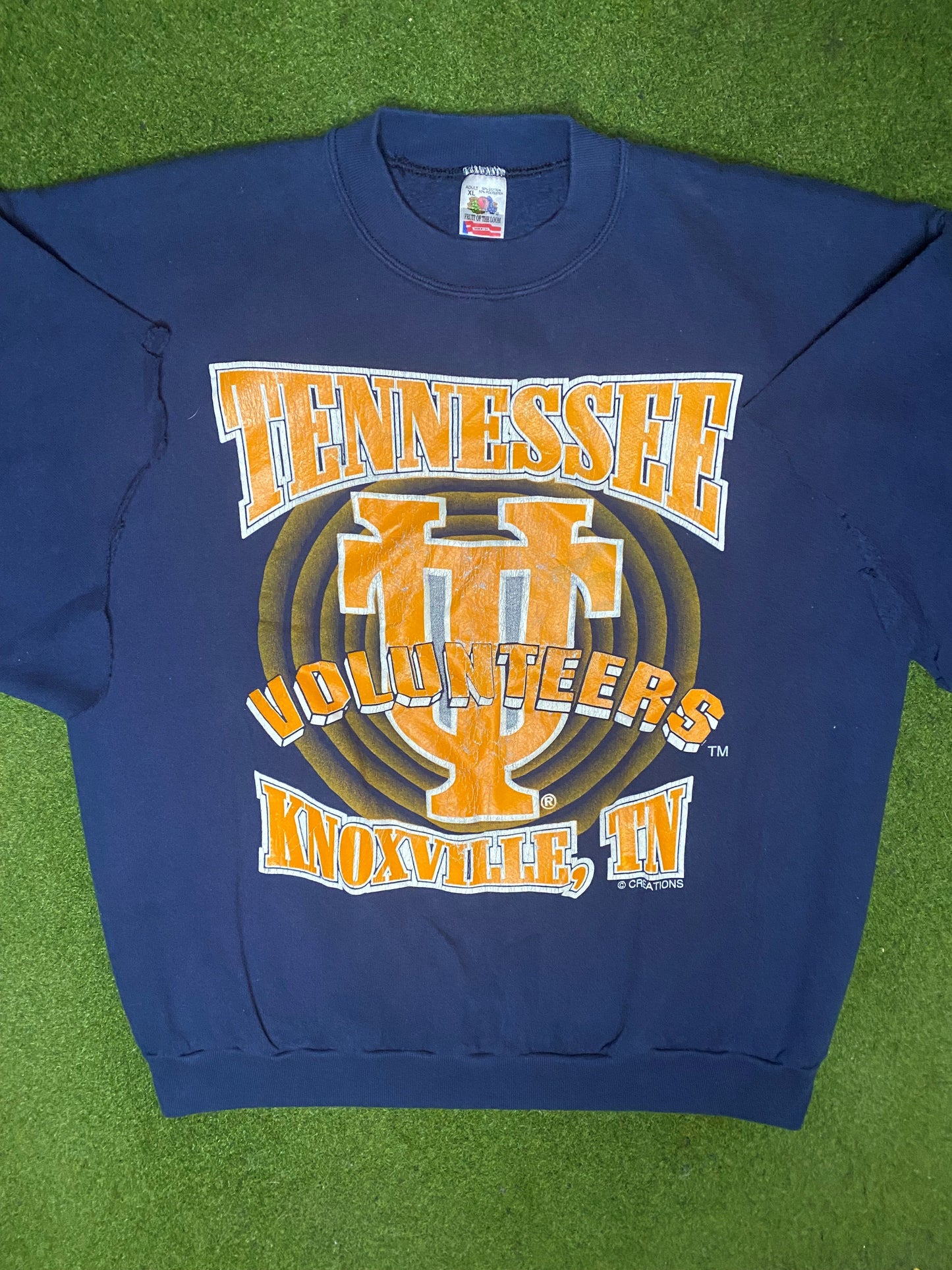 90s Tennessee Volunteers - Vintage College Cutoff Sweatshirt (XL)