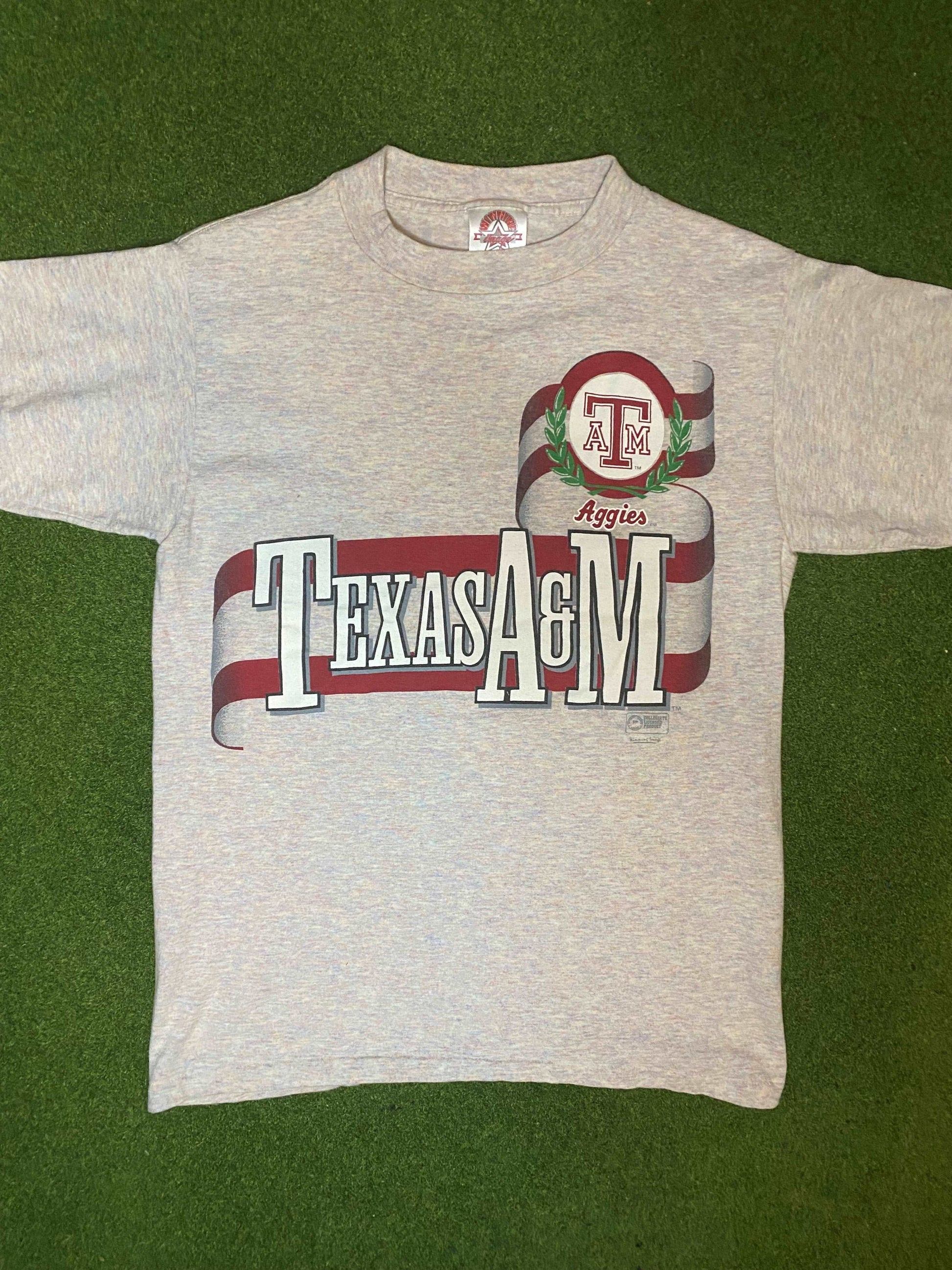 90s Texas A&M Aggies - Vintage College Tee Shirt (Medium)