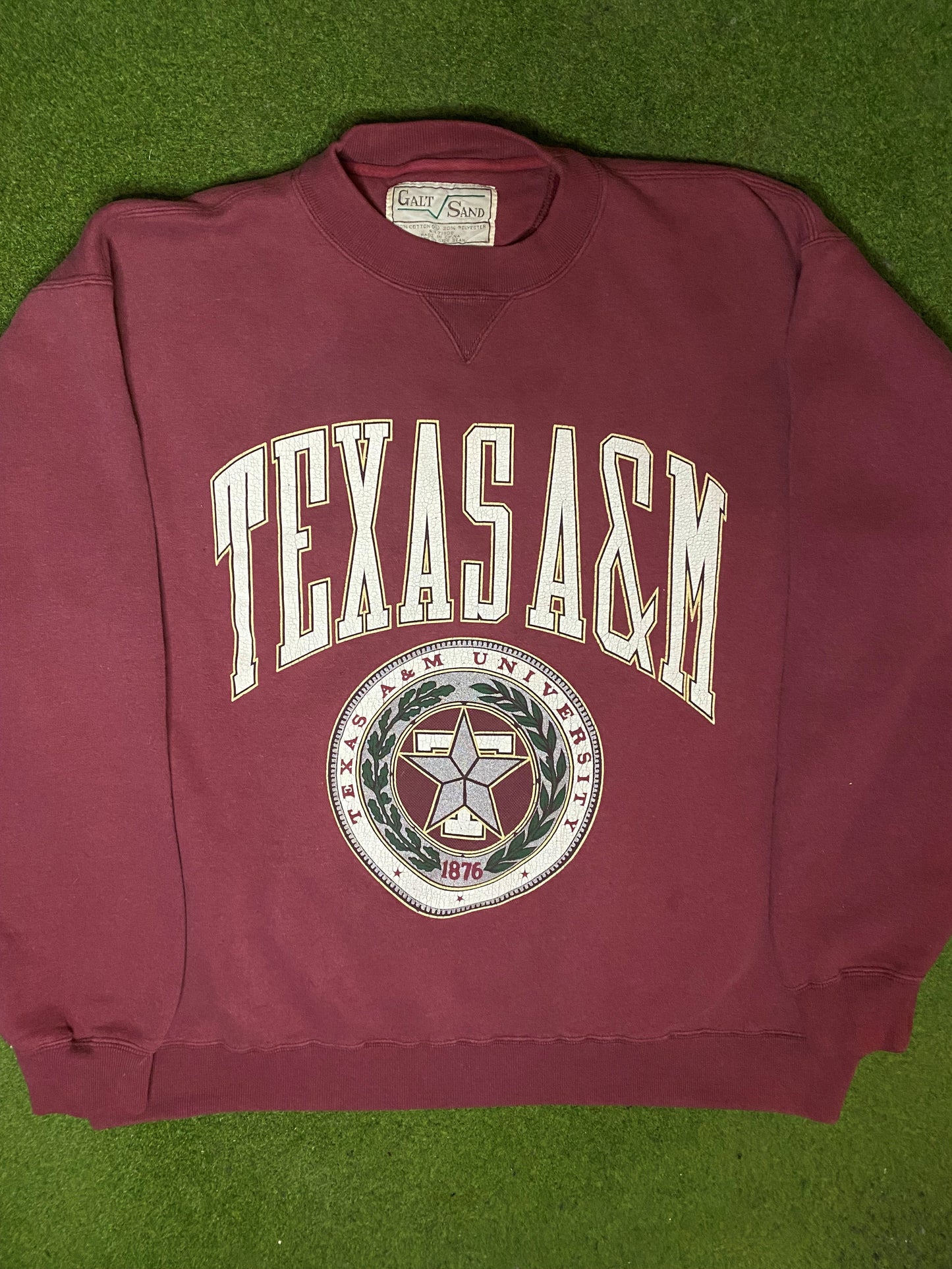 90s Texas A&M Aggies - Vintage College Crewneck Sweatshirt (XL)