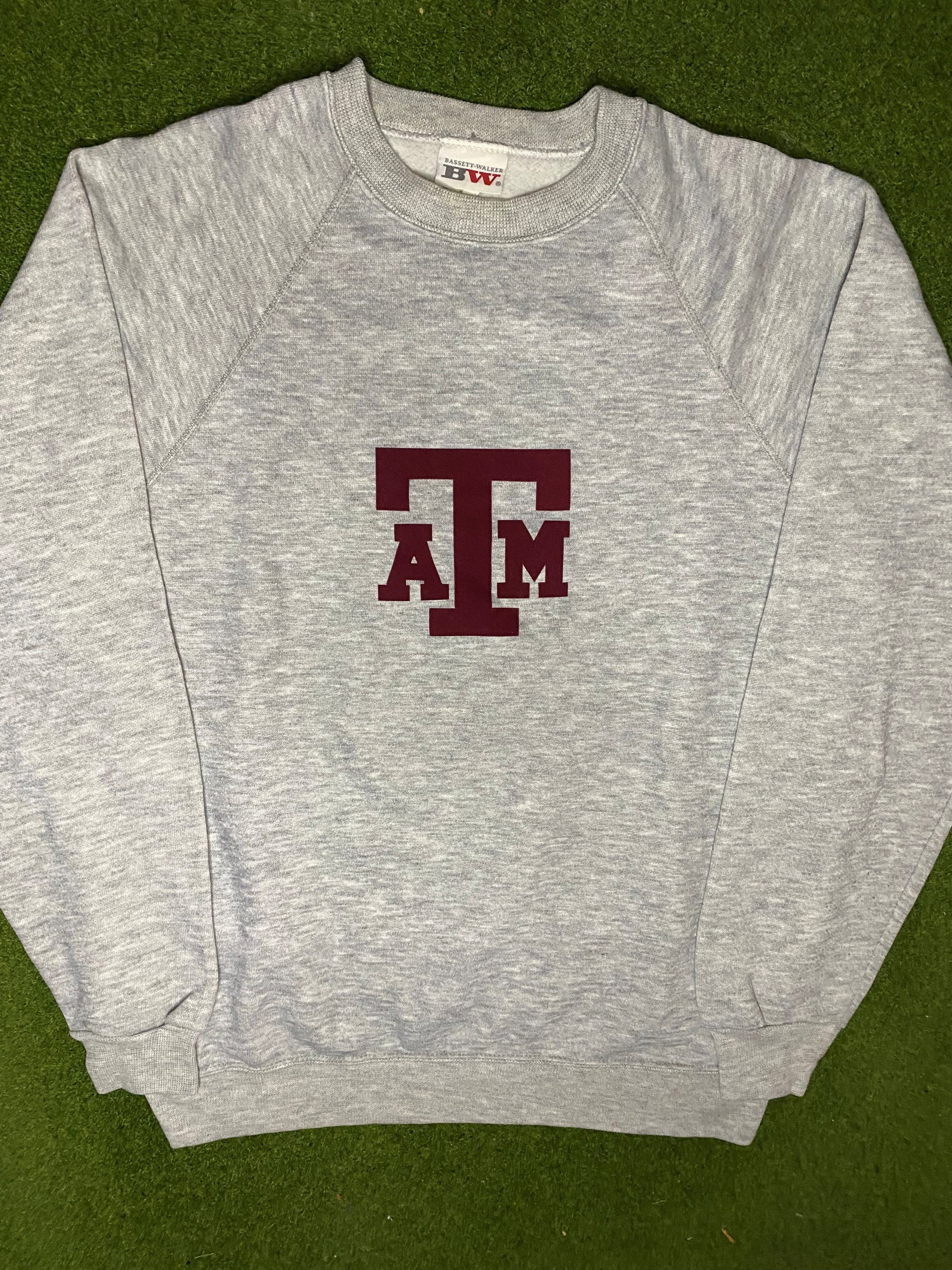 90s Texas A&M Aggies - Vintage College Sweatshirt (Large) - Gametime Vintage