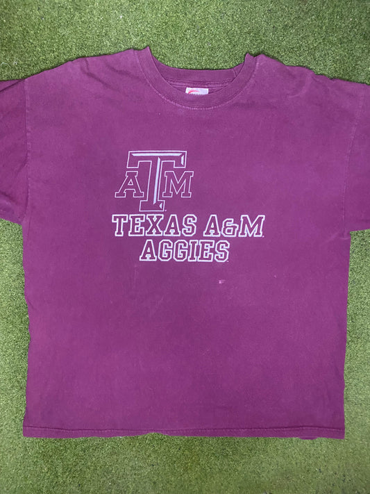 90s Texas A&M Aggies - Vintage College Tee (XL)