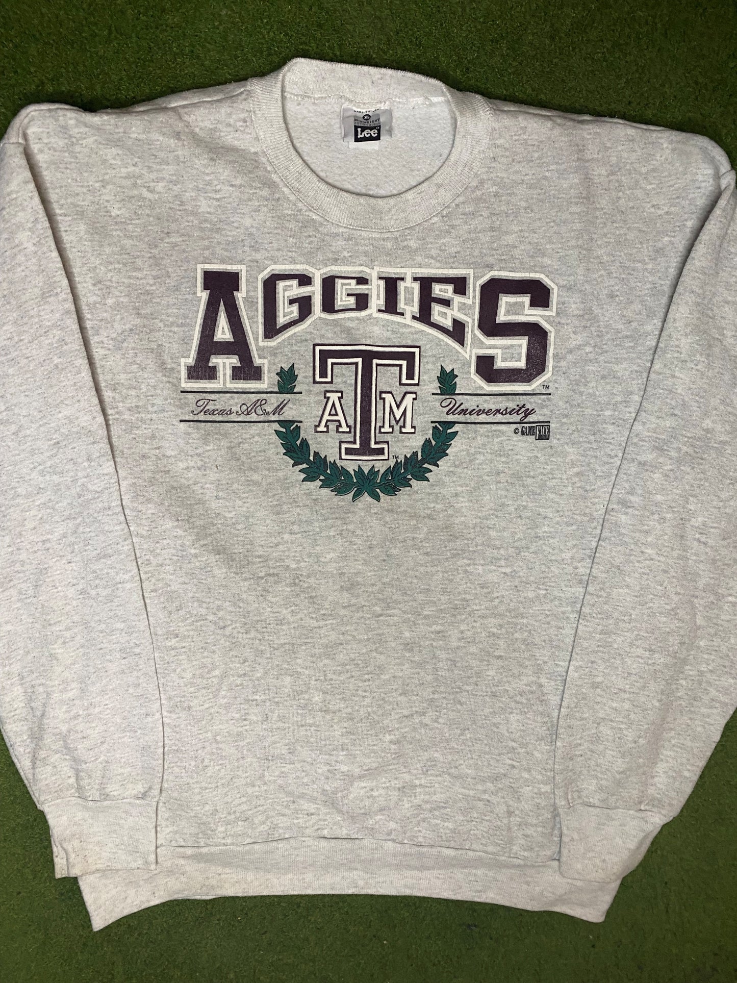 90s Texas A&M Aggies - Vintage College Sweatshirt (XL) Gametime Vintage