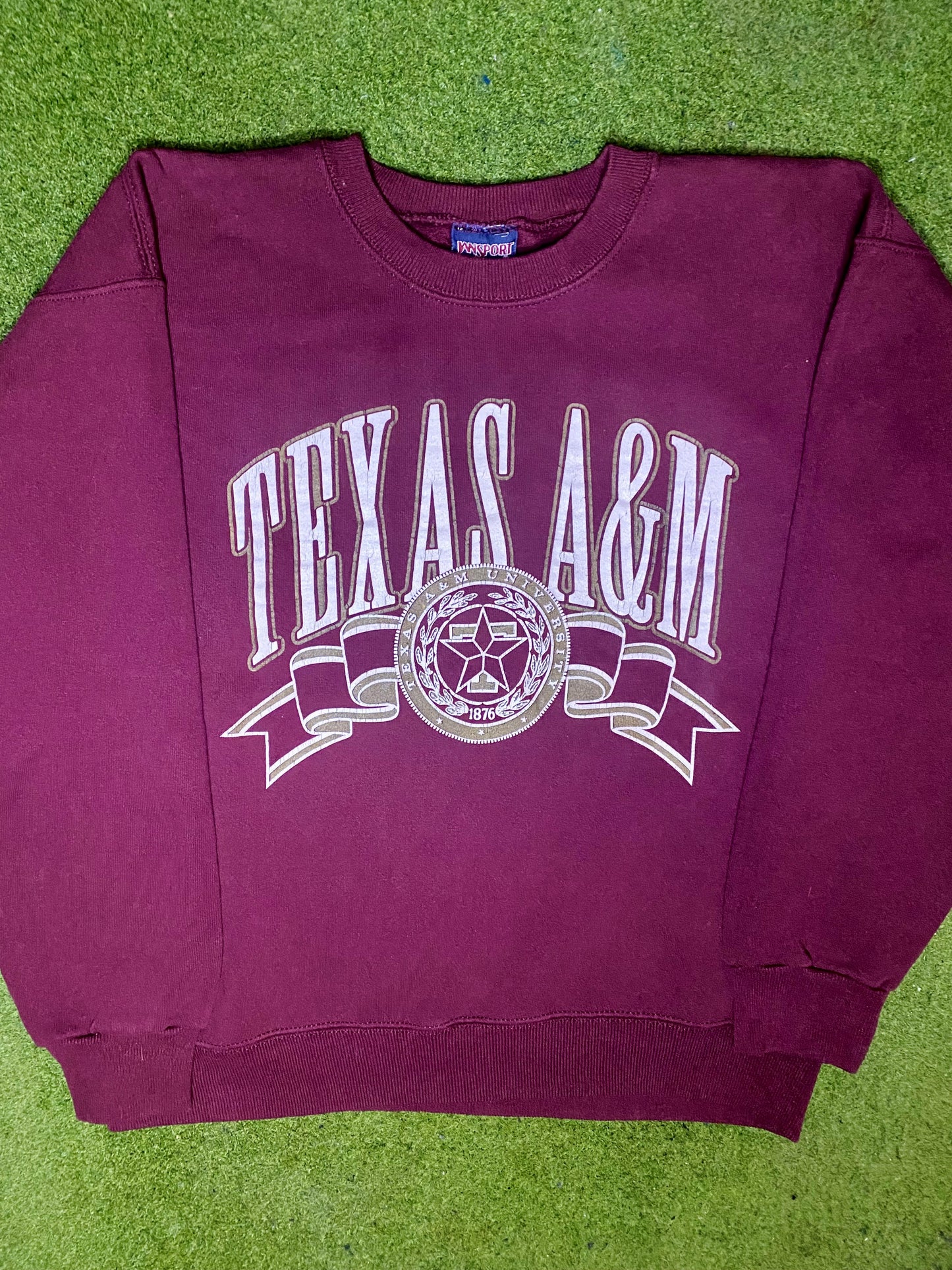 90s Texas A&M Aggies - Vintage College Sweatshirt (Large)