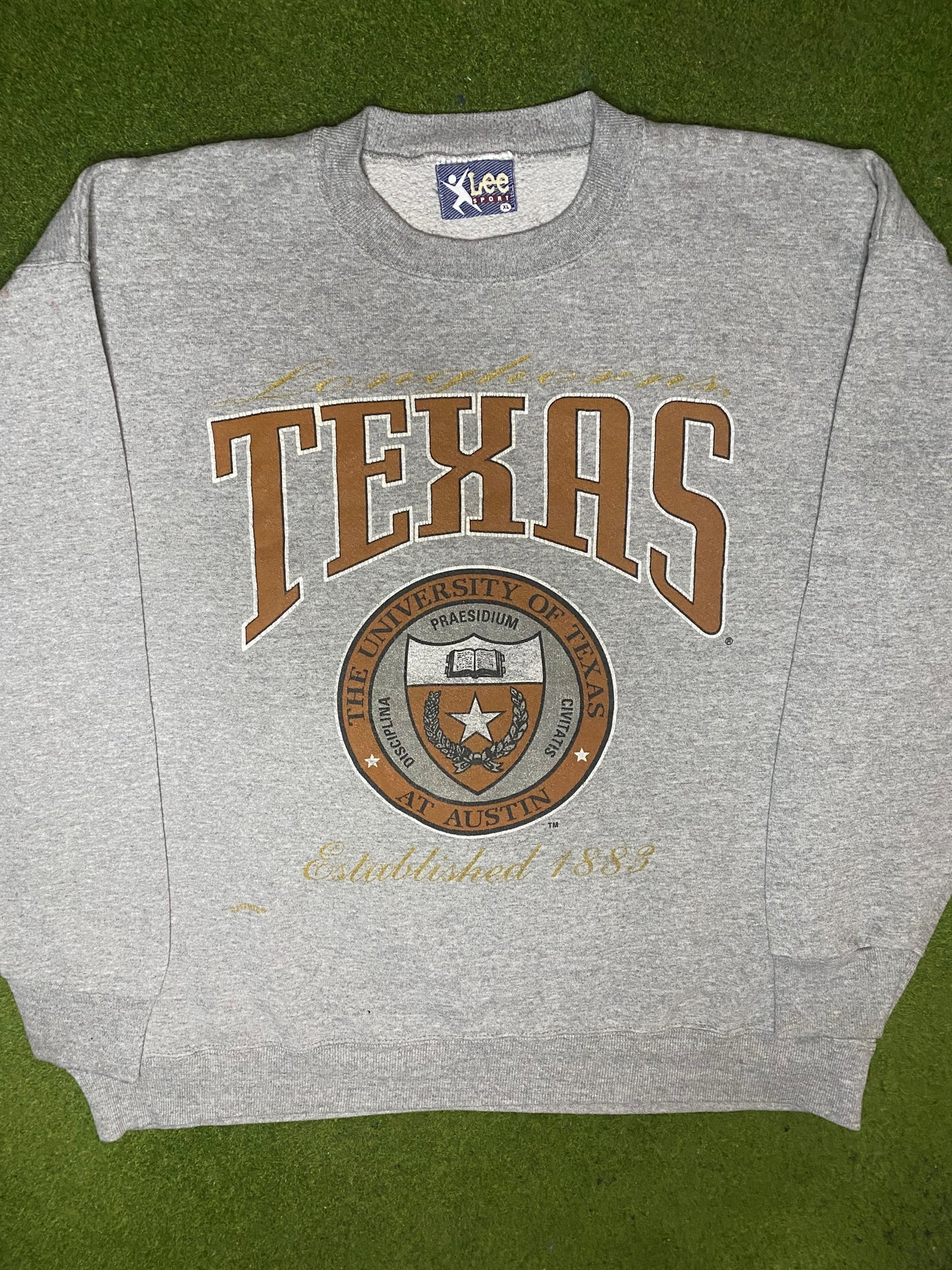 90s Texas Longhorns - Vintage College Crewneck Sweatshirt (XL)