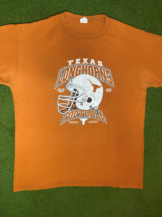 90s Texas Longhorns - Vintage College Football T-Shirt (XL)