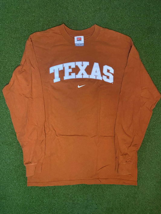 00s Texas Longhorns - Nike Vintage College Longsleeve (Medium) - Gametime Vintage