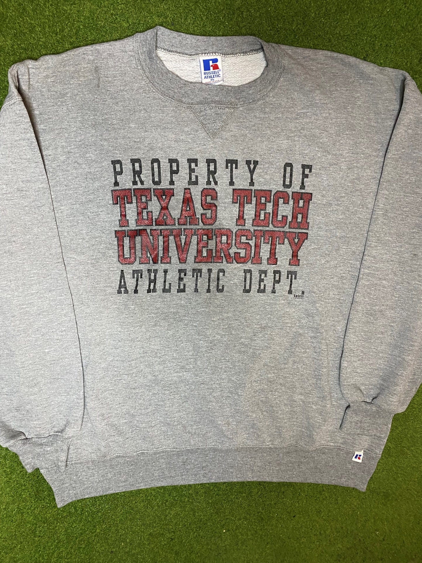 90s Texas Tech Red Raiders - Vintage University Sweatshirt (XL)