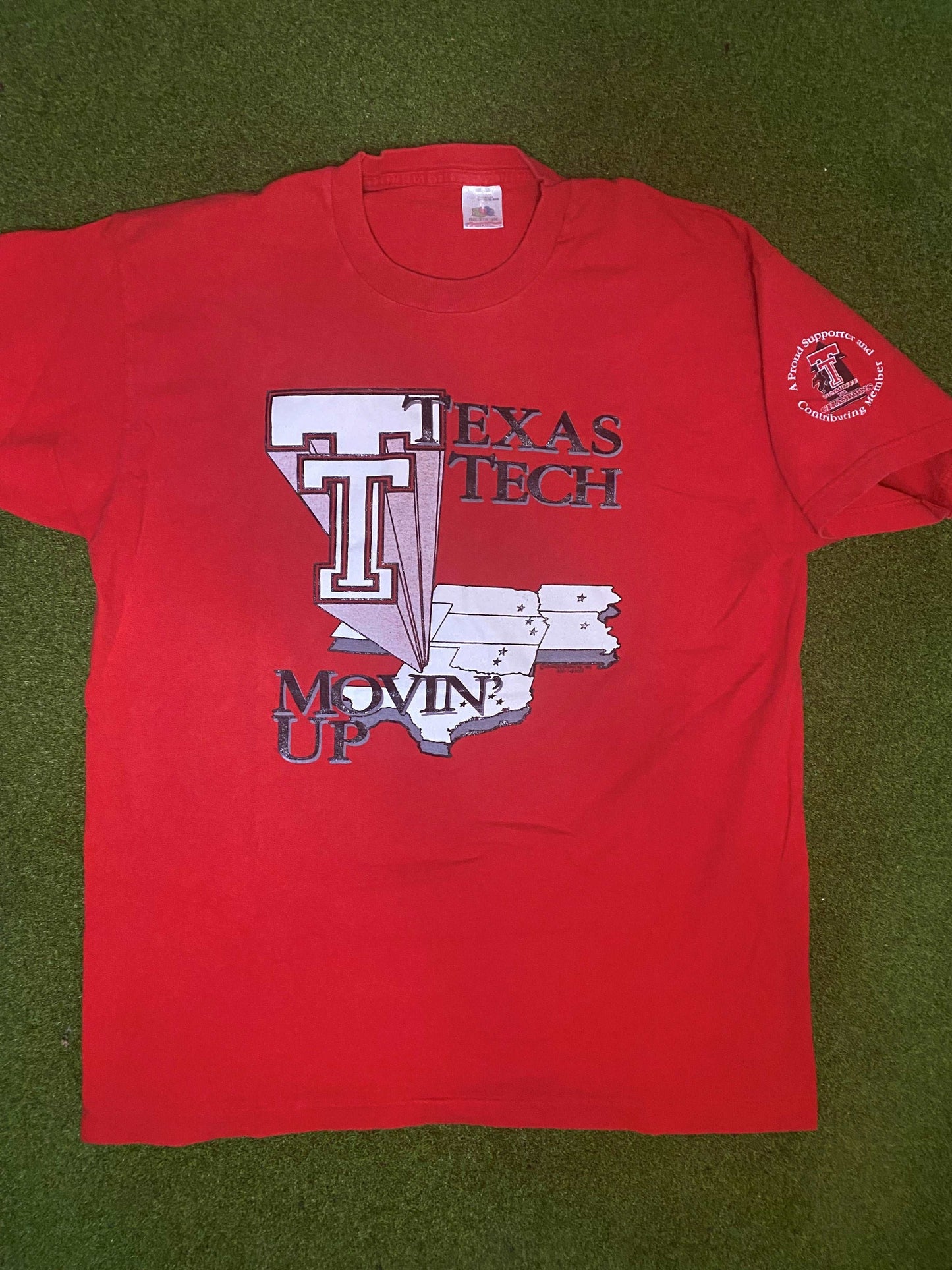 90s Texas Tech Red Raiders - Vintage College Tee Shirt (XL)