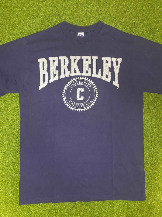 90s UC Berkeley Bears - Vintage College Tee Shirt (Large)