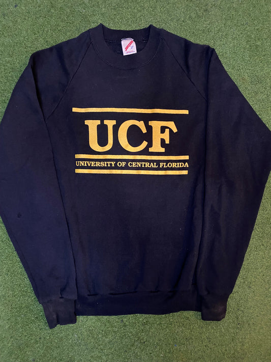 90s UCF Knights- Vintage College Sweatshirt (Large)