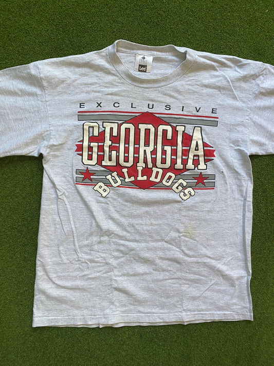 90s Georgia Bulldogs - Vintage College T-Shirt (Large) Gametime Vintage