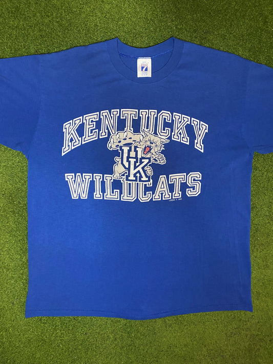 90s Kentucky Wildcats - Vintage College T-Shirt (XL)