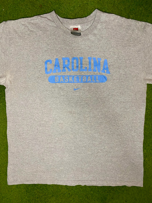 90s North Carolina Tar Heels - Vintage College Basketball T Shirt (XL)