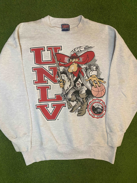 90s UNLV Running Rebels - Vintage College Sweatshirt (Large)