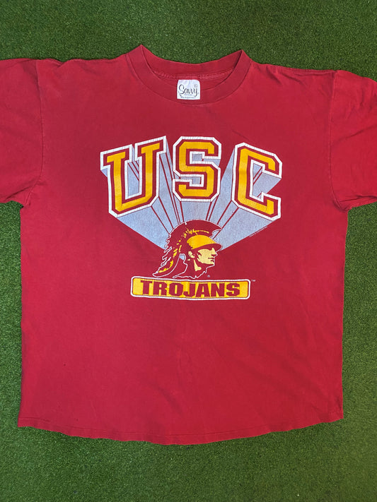 90s USC Trojans - Vintage College T-Shirt (XL) Gametime Vintage