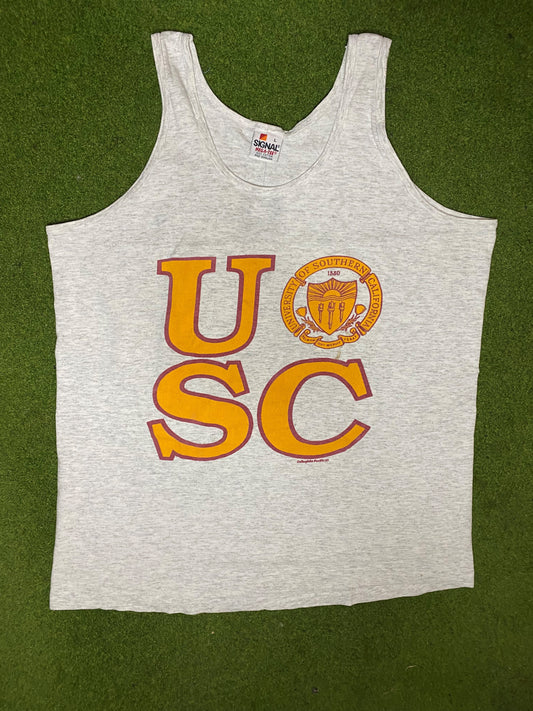 90s USC Trojans - Vintage College Tank (Large) - Gametime Vintage