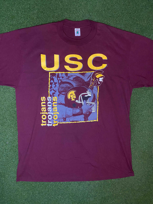 90s USC Trojans - Vintage College Football Tee Shirt (XL)