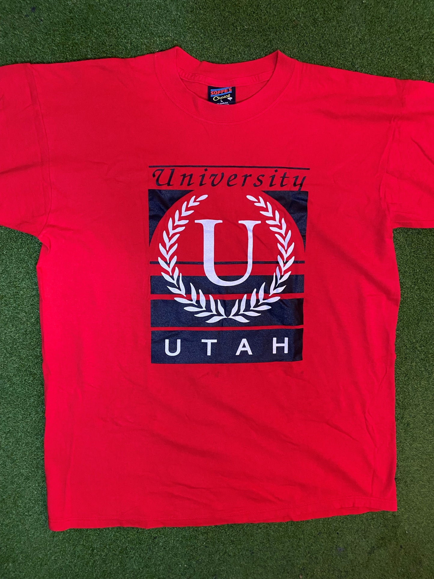 90s Utah Utes - Vintage University T-Shirt (Large)