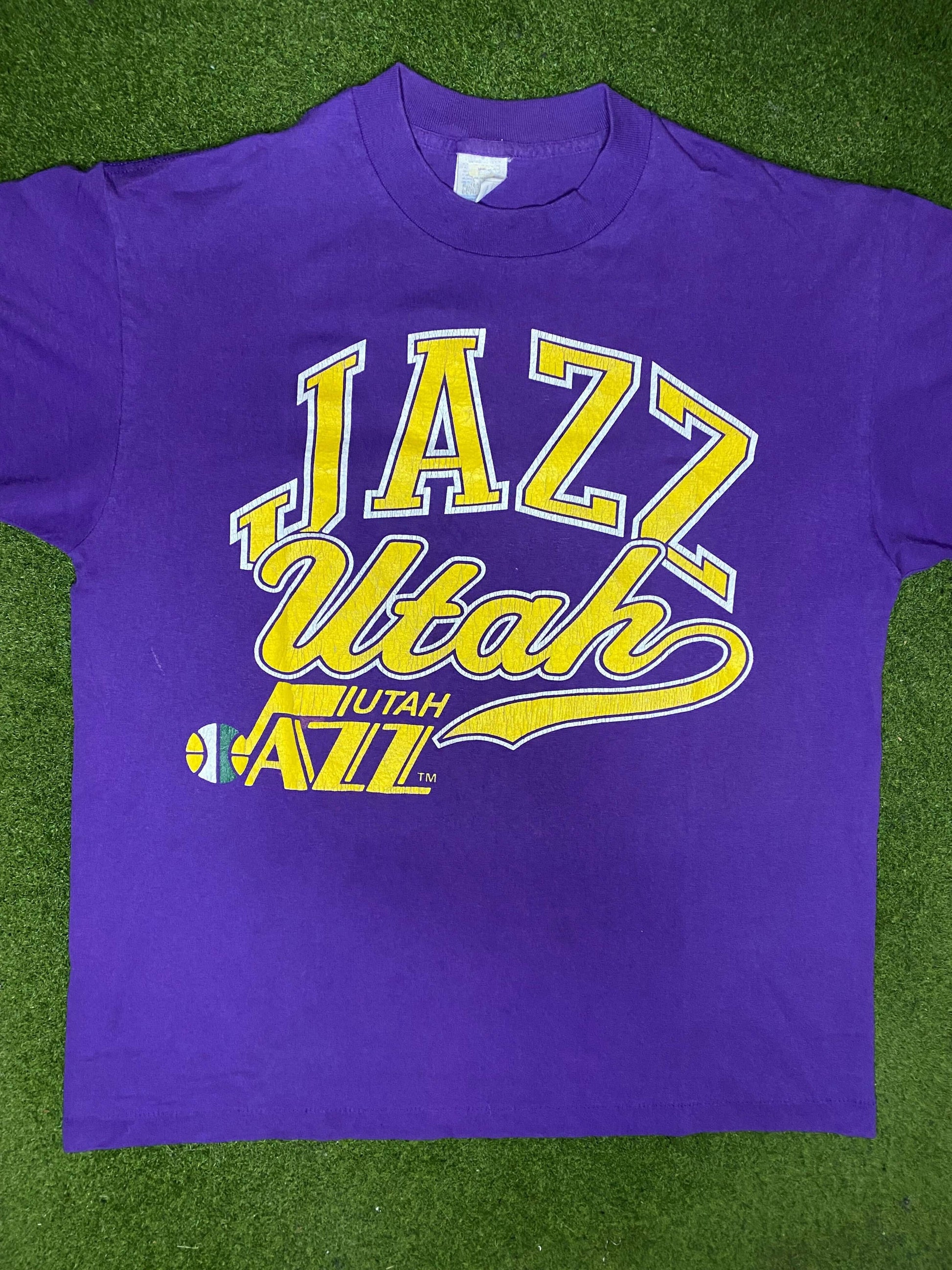 90s Utah Jazz - Vintage NBA T-Shirt (Large) 