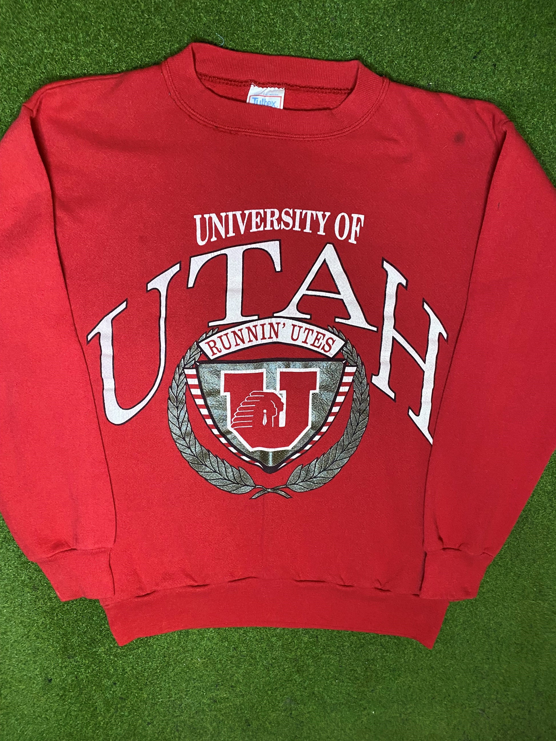 90s Utah Utes - Vintage University Sweatshirt (Medium) 