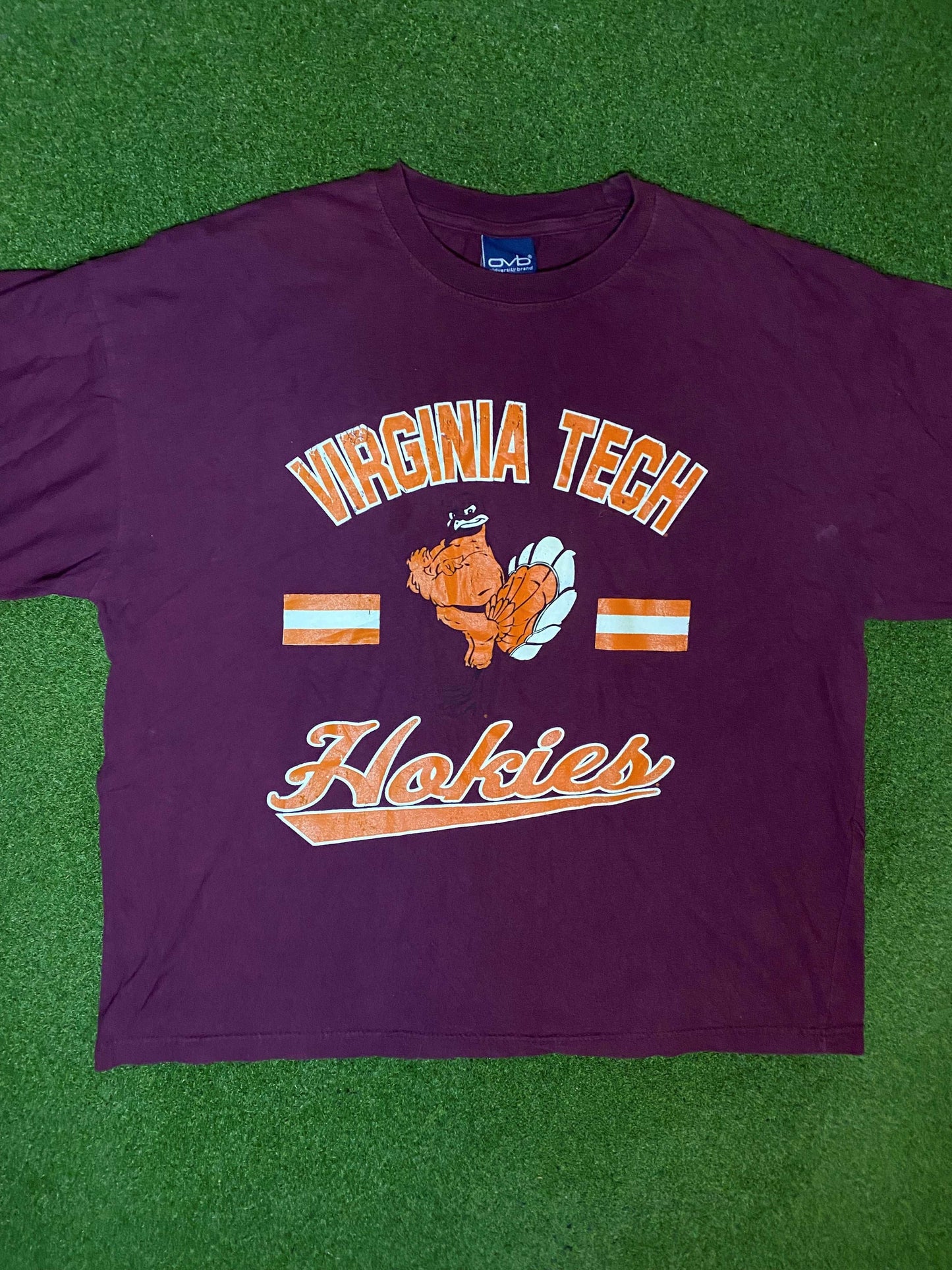 90s Virginia Tech Hokies - Vintage College Tee Shirt (XL)