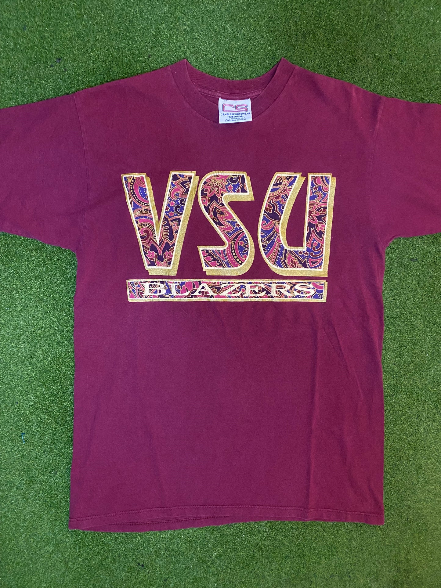 90s Valdosta State Blazers - Vintage College T-Shirt (Medium)