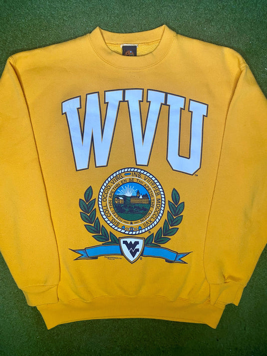 90s West Virginia Mountaineers - Vintage University Sweatshirt (Large)