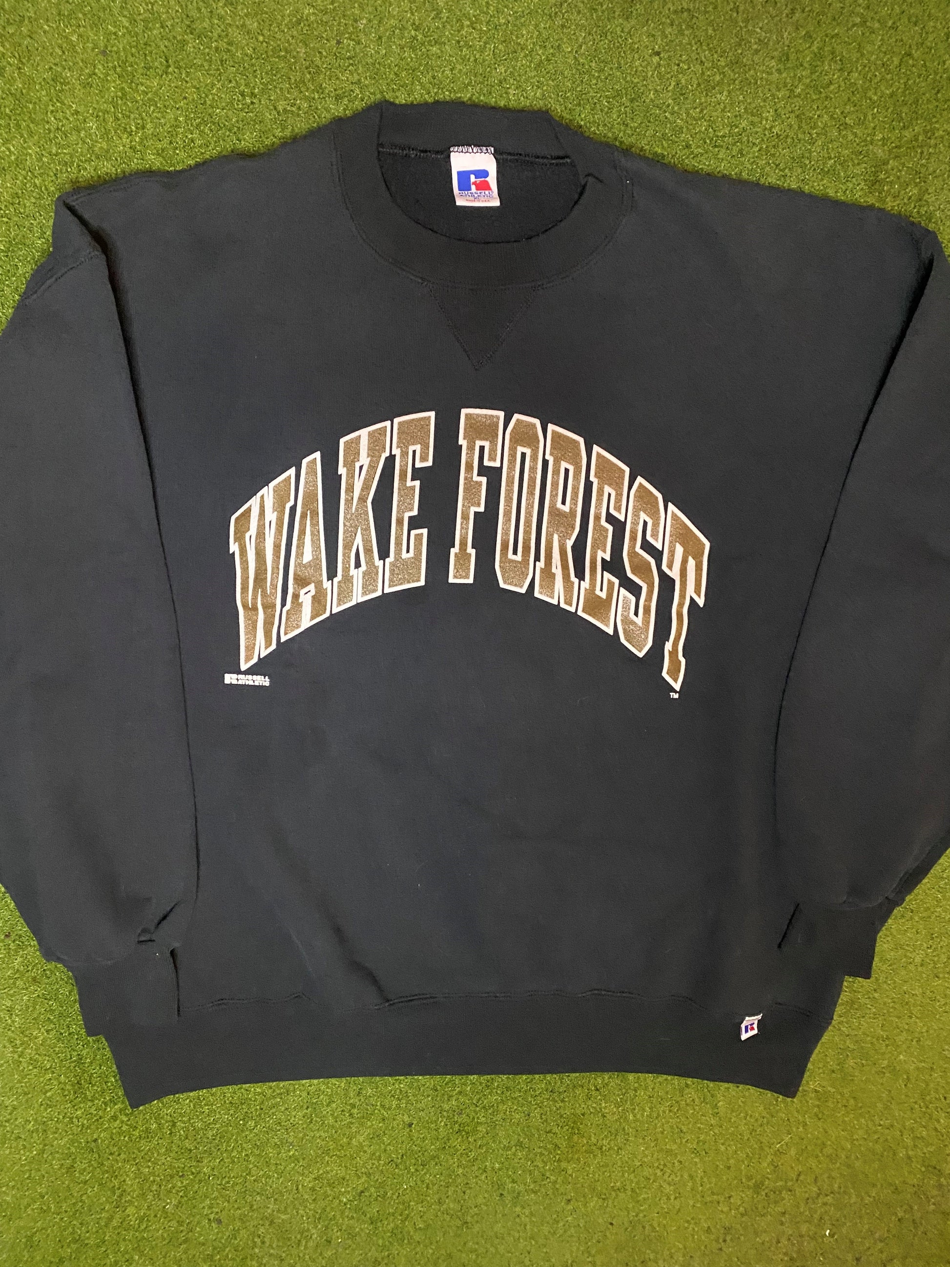 90s Wake Forest Demon Deacons - Vintage College Sweatshirt (XL)