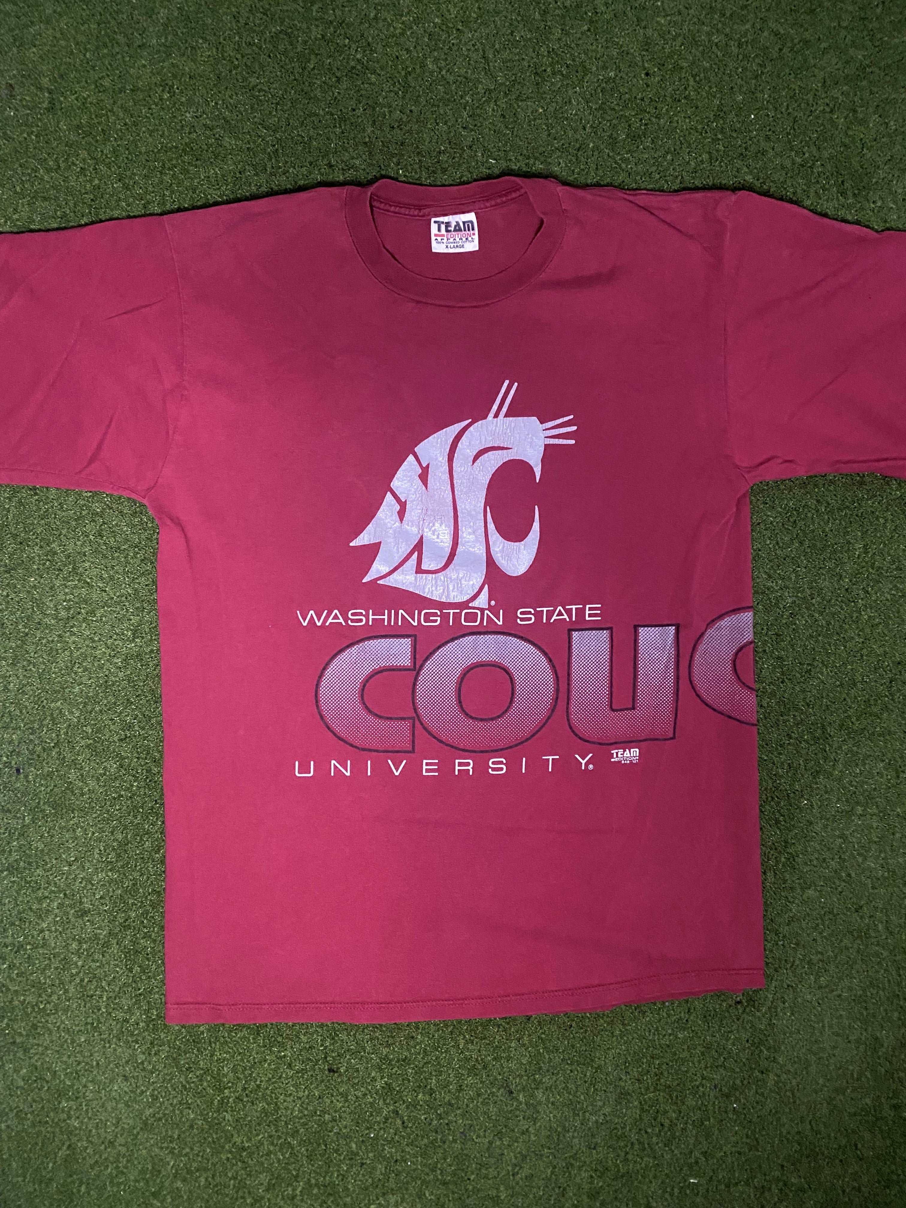 Maillot Vintage Washington State Cougars – Années 90, Russell Athletic, Taille 50