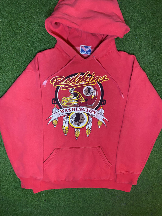 90s Washington Redskins - Vintage NFL Hoodie (Large) Gametime Vintage