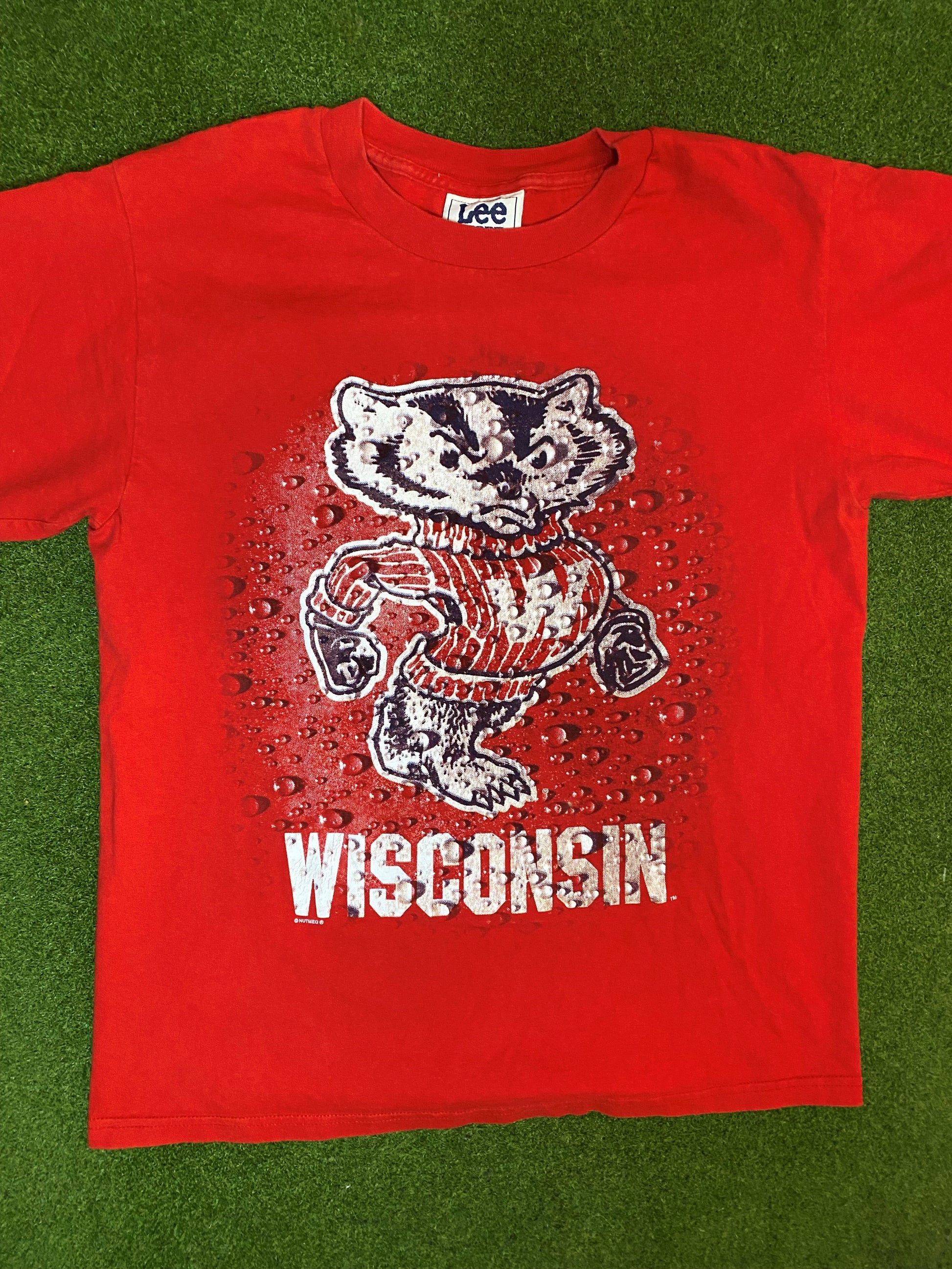 90s Wisconsin Badgers - Vintage College T-Shirt (Medium) 