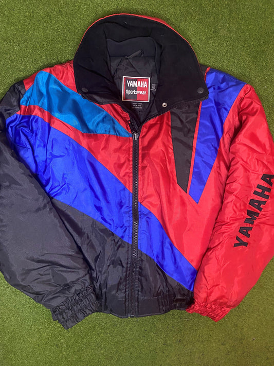 90s Yamaha Colorblock - Vintage Racing Jacket (Medium)
