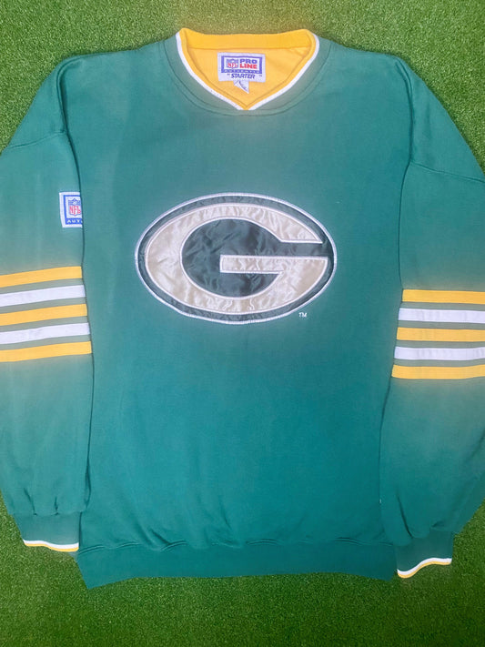 90s Green Bay Packers - Vintage NFL Sweatshirt (Large)