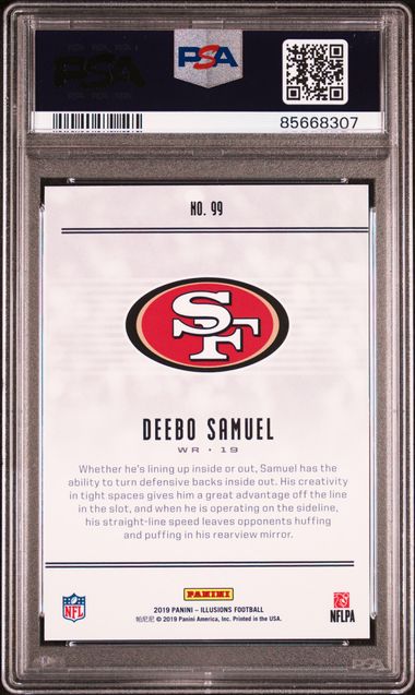 Graded 2019 Panini Illusions Deebo Samuel #99 Retail Rookie RC Football Card PSA 10 Gem Mint