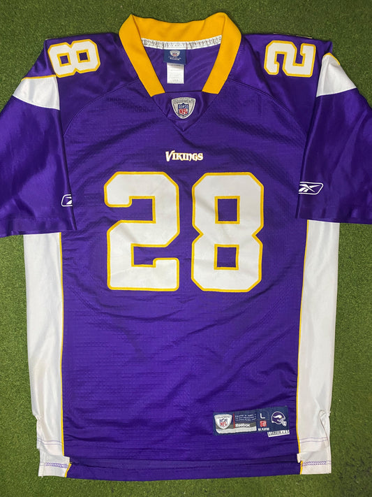 2007-2012 Minnesota Vikings - Adrian Peterson #28 - On Field Stitched - Vintage NFL Jersey (Large) - Gametime Vintage