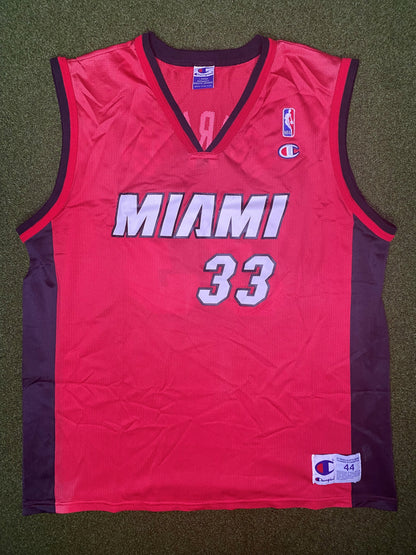 1995-2002 Miami Heat - Alonzo Mourning #33 - Vintage NBA Jersey (44)
