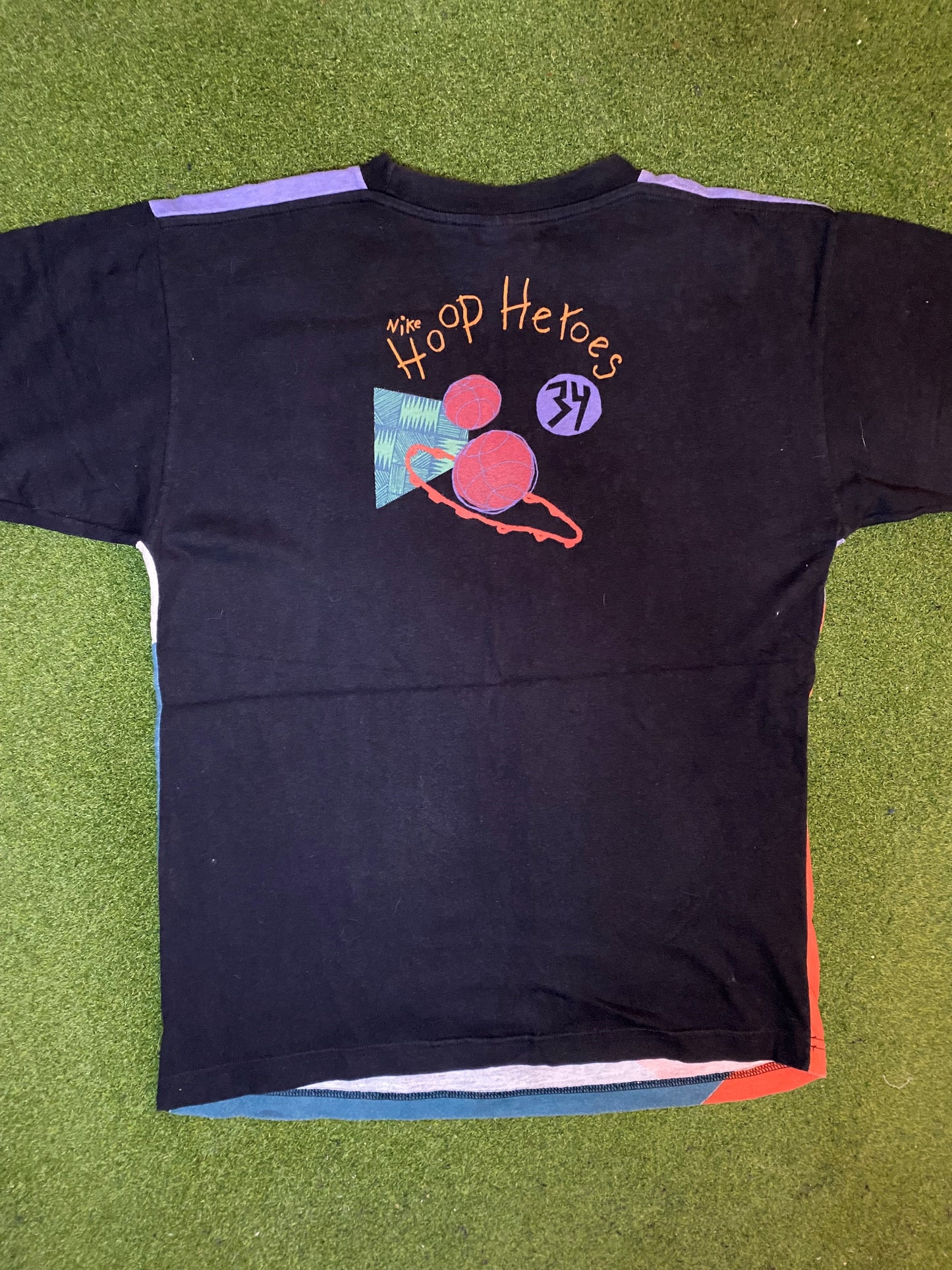 90s Charles Barkley Nike Hoop Heroes Vintage NBA T-Shirt (Medium)