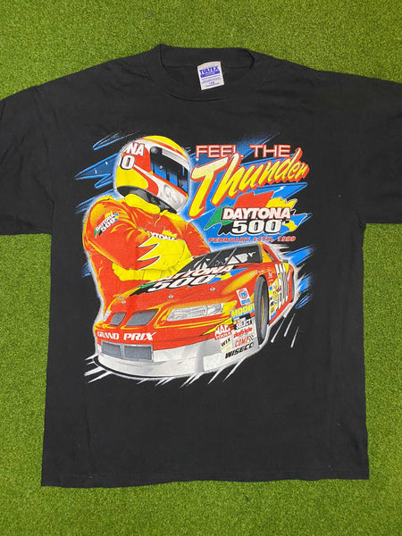 その他ブランド / NASCAR/1997/ローリングサンダー/Tシャツ/コットン/GRY BlackDaytonaFront-_1_grande.