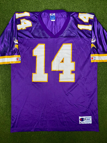1994-1998 Minnesota Vikings - Brad Johnson #14 - Vintage NFL Jersey (44)