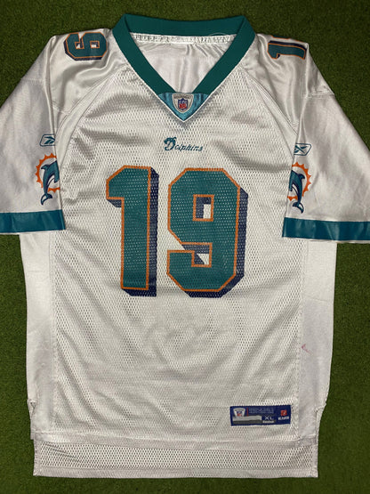 2010 Miami Dolphins - Brandon Marshall #19 - Vintage NFL Jersey (Youth XL) - Gametime Vintage