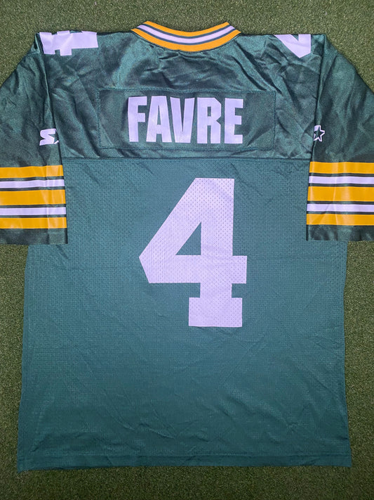 1992-2001 Green Bay Packers - Brett Favre #4 - Vintage NFL Jersey (48)