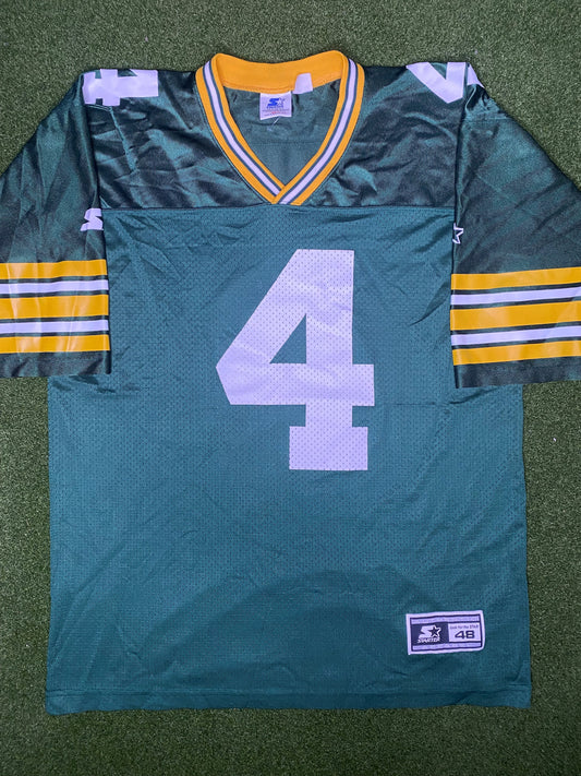 1992-2001 Green Bay Packers - Brett Favre #4 - Vintage NFL Jersey (48)