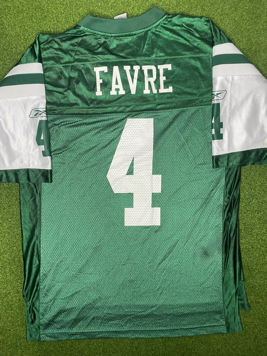 2008 New York Jets - Brett Favre #4 - Vintage NFL Jersey (Medium)